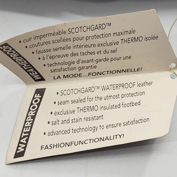 AQUATALIA NWT Waterproof Square Toe Front Zip Shealing Brown Suede Ankle Boot 8 - Picture 8 of 8